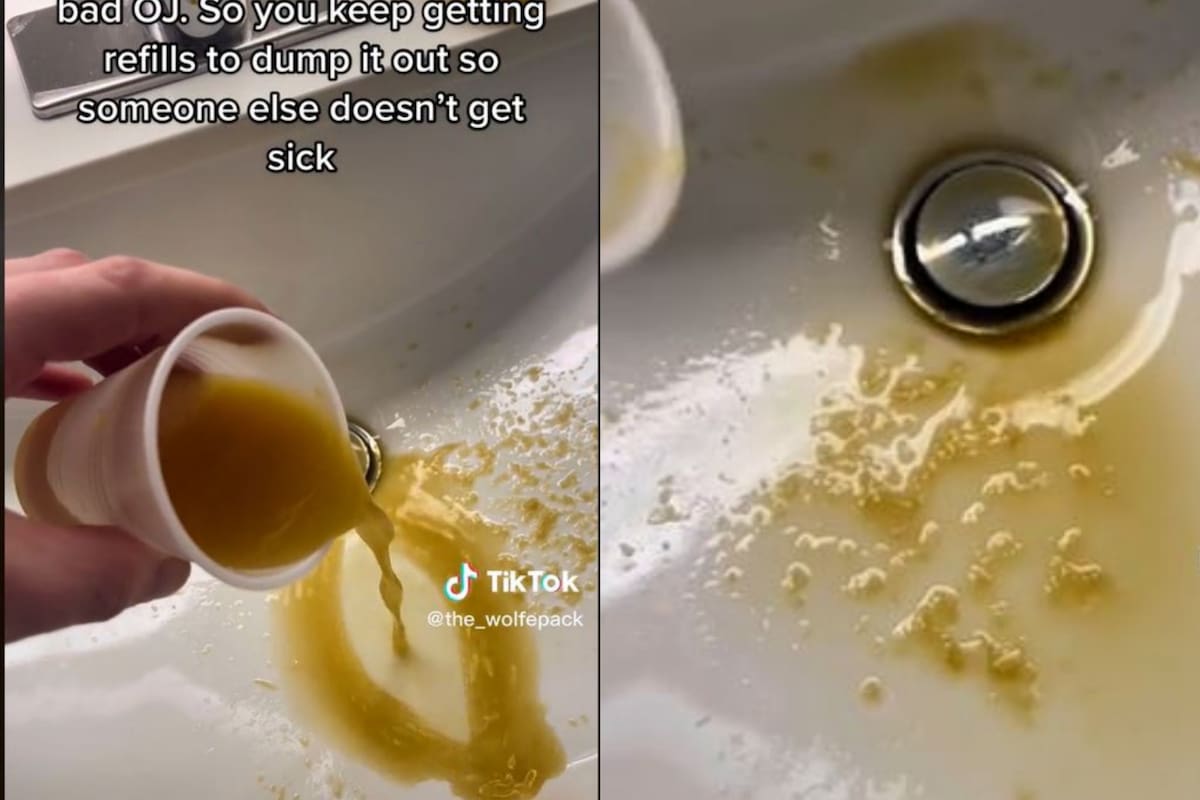 Daniel Wolfe afirmó que el jugo de naranja que le ofreció el hotel estaba en mal estado