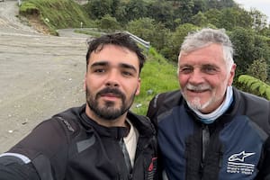 Padre e hijo se fueron desde Córdoba al mundial en moto