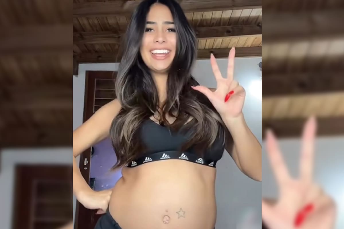 Daniela Celis esbozó la posibilidad de estar embarazada de trillizos (Captura video)
