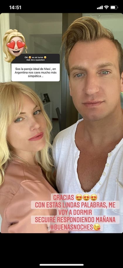 Daniela Christiansson está en pareja con Maxi López hace seis años.