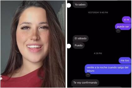 Daniela mostró en su tiktok cómo fue el momento en el que un chico le canceló la cita