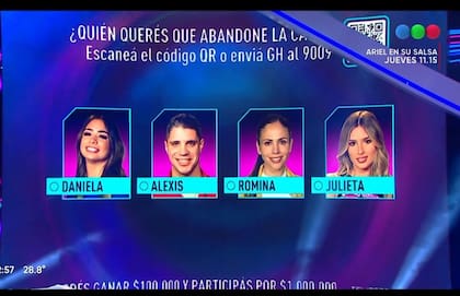 Daniela y Julieta encabezan la novena placa de nominación