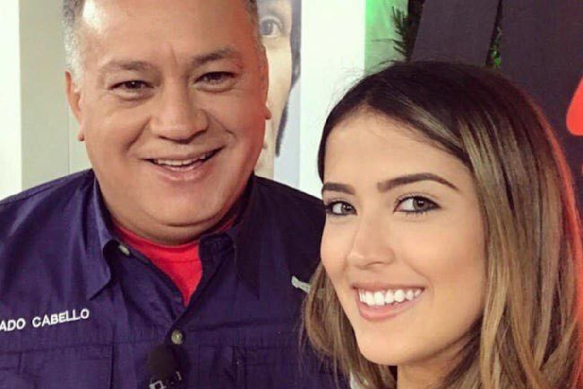 Daniella Cabello junto a su padre, Diosdado Cabello, el poderoso ministro del Interior de Venezuela