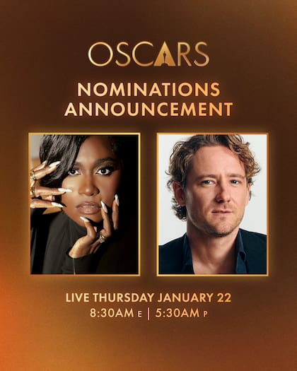 Danielle Brooks y Lewis Pullman serán los presentadores de las nominaciones de los Premios Oscar 2026 (X/@TheAcademy)