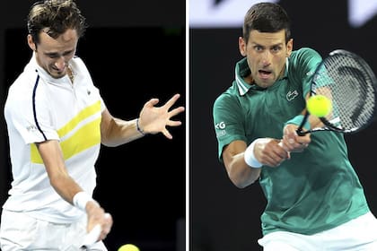 Los dos mejores del momento: Daniil Medvedev y Novak Djokovic; el ruso quiebra una serie histórica del Big 4, y el serbio, el récord de semanas de Roger Federer como el mejor tenista del ranking.