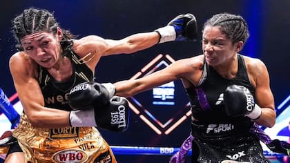 Danila Ramos, en su victoria frente a la argentina Brenda Carabajal, en el Luna Park