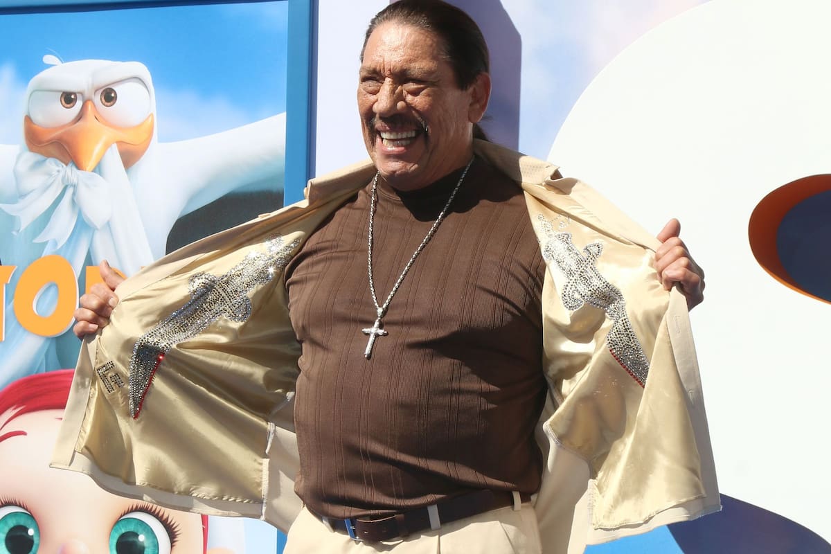 Danny Trejo en 2016 durante el estreno de la película Cigüeñas
