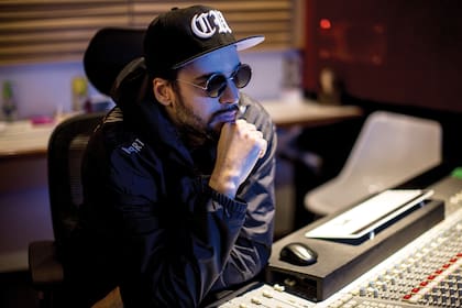 Dante en La Diosa Salvaje, el estudio de su padre en el que grabó su último disco