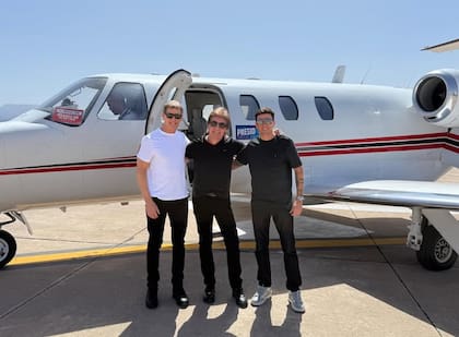 Dante Gebel junto a Juan Pablo Brey y su socio Daniel Darling