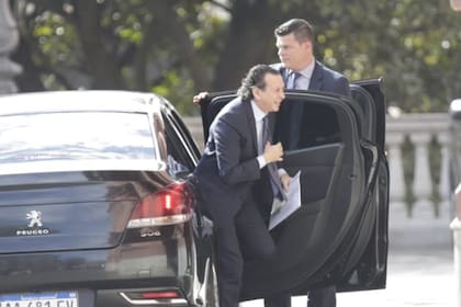 Dante Sica al llegar a Casa Rosada