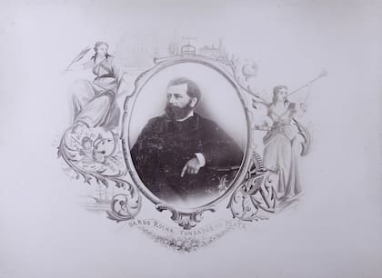 Dardo Rocha ilustraba la primera página del álbum de Bradley.
