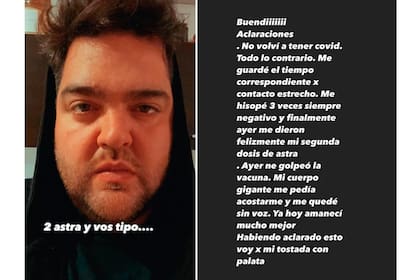 Darío Barassi aclaró el motivo por el que tuvo que hacer reposo durante un día