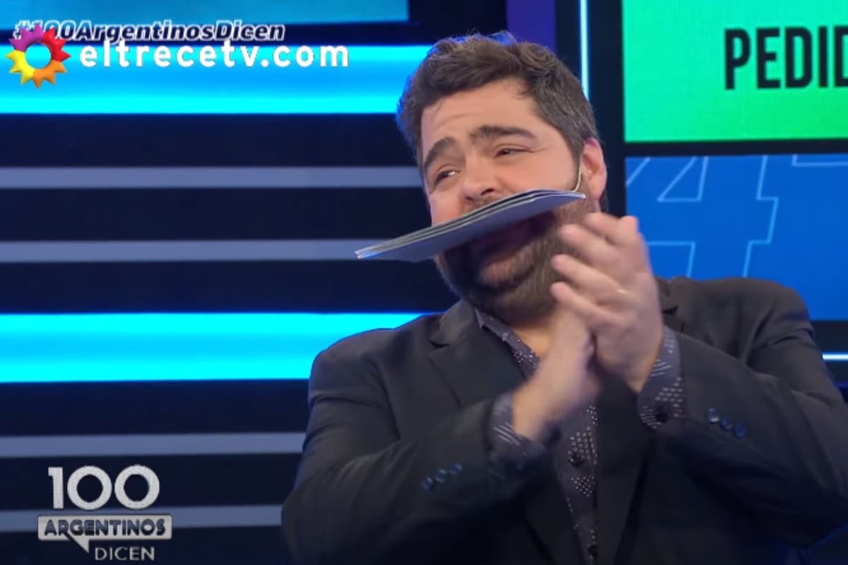 Darío Barassi, emocionado y a los aplausos por la noticia del participante