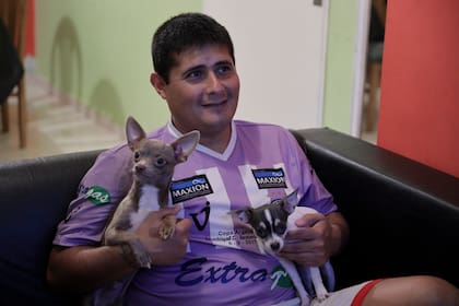 Dario Carpintero de 38 años es referente de Sacachispas, tiene un largo recorrido en el fútbol de ascenso.