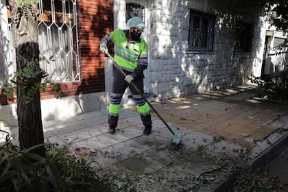 Dario Carpintero sigue con su otro trabajo, como recolector de ramas y residuos para el Gobierno de la Ciudad.