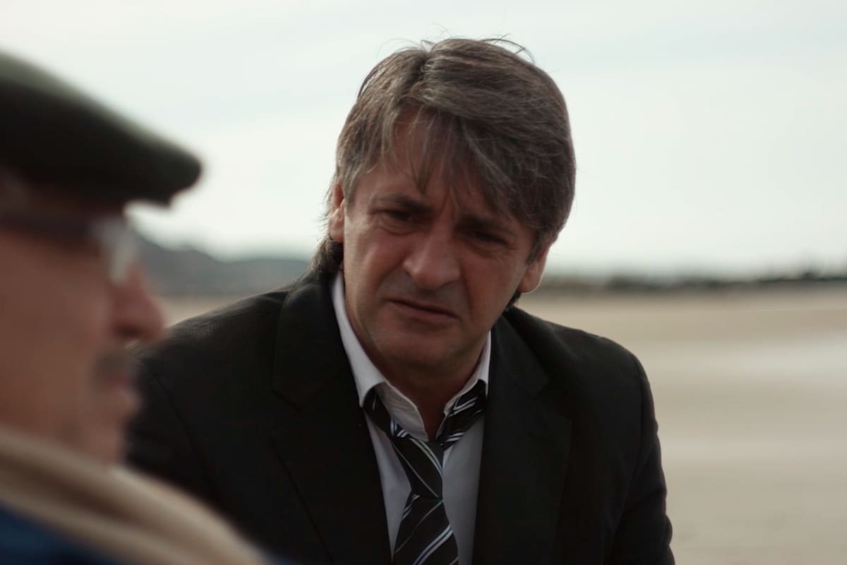 Darío Martínez Corti en la grabación del cortometraje Memorias de un Naufragio