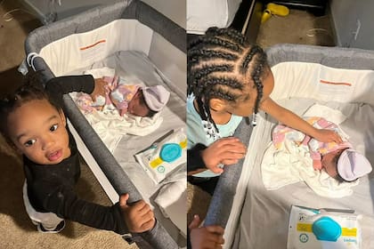 Dariya Denise conoció a sus hermanos luego de permanecer un día en el hospital