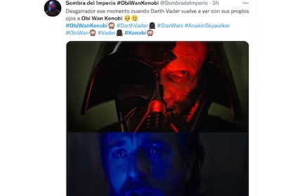 Darth Vader vuelve a ver la cara de Obi-Wan Kenobi