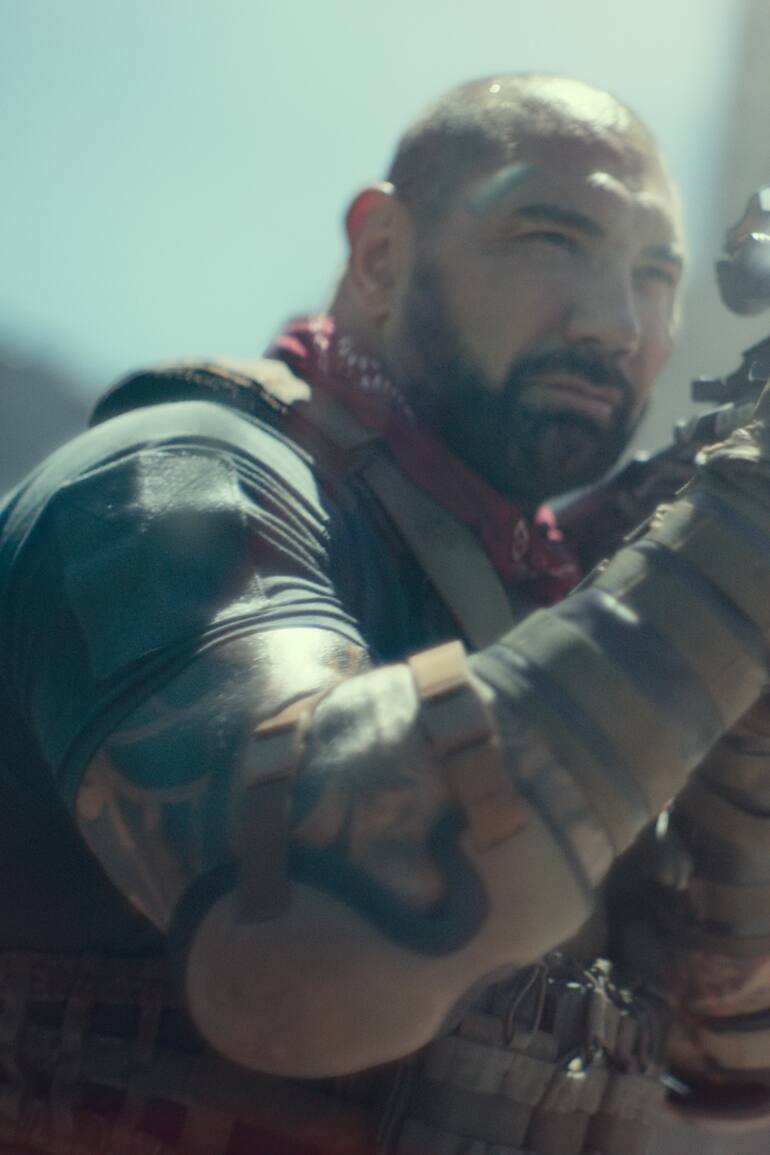 Dave Bautista, uno de los protagonistas de El ejército de los muertos