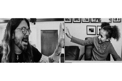 Dave Grohl y Nandi Bushell, la nena inglesa de 10 años que desafió al músico de Nirvana y Foo Fighters a una batalla de bateristas en medio de la cuarentena