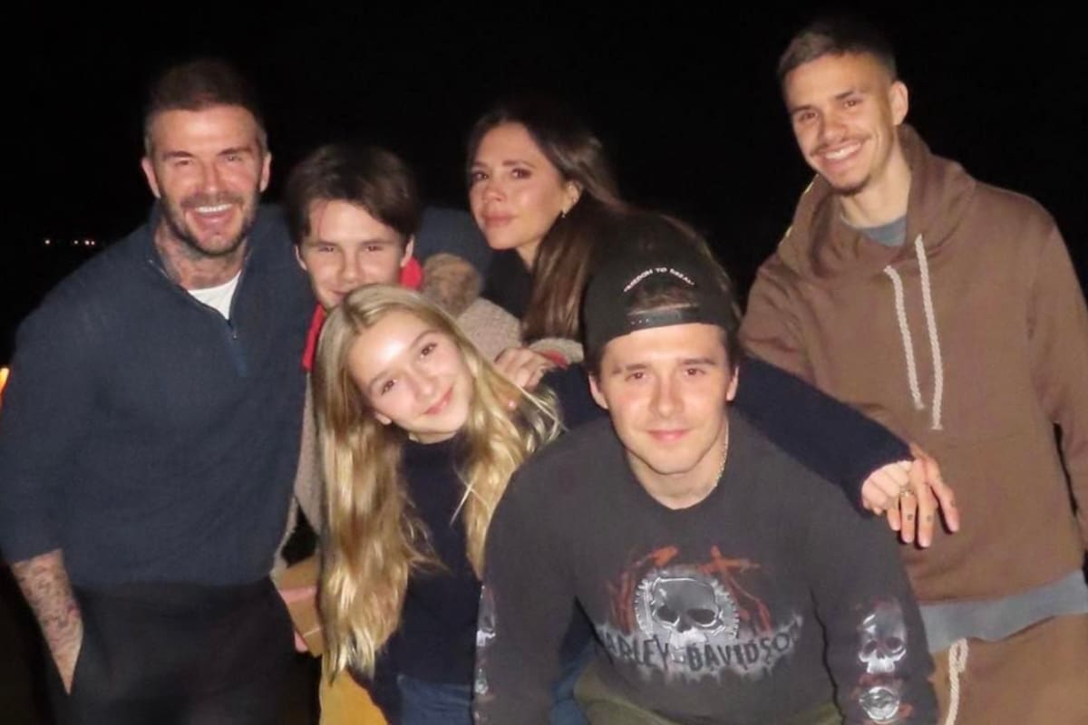 David Beckham compartió en las redes cómo es ir a almorzar a casa de su madre