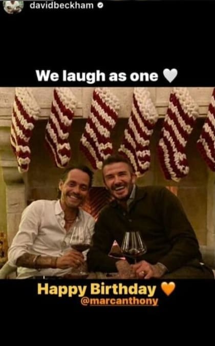 David Beckham es uno de los mejores amigos de Marc Anthony