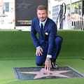 David Beckham recibió la primera estrella a un jugador de fútbol en el Paseo de la Fama