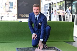 David Beckham recibió la primera estrella a un jugador de fútbol en el Paseo de la Fama