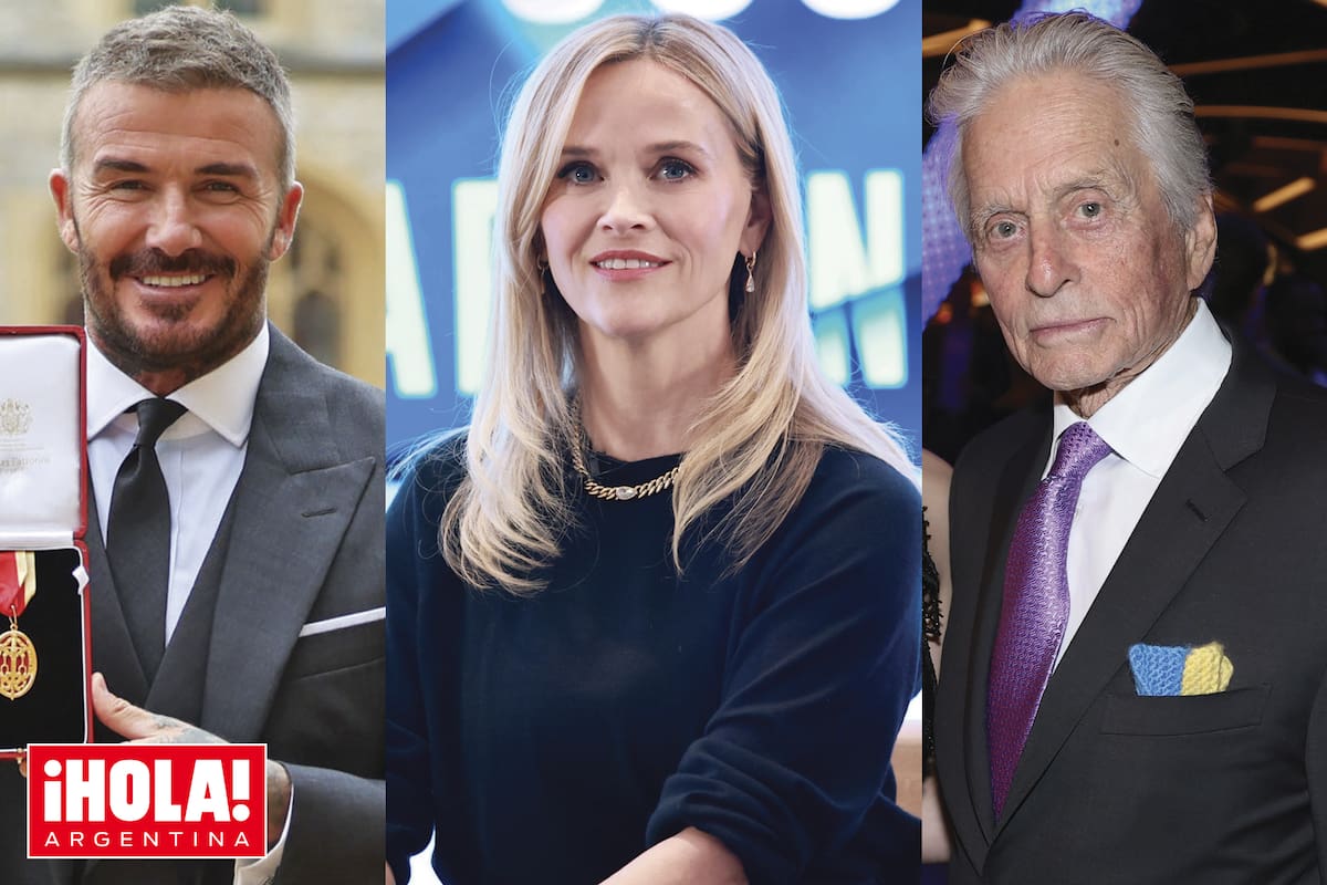 David Beckham, Reese Witherspoon y Michael Douglas