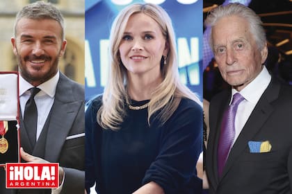 David Beckham, Reese Witherspoon y Michael Douglas