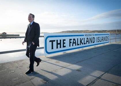 David Cameron en las Islas Malvinas