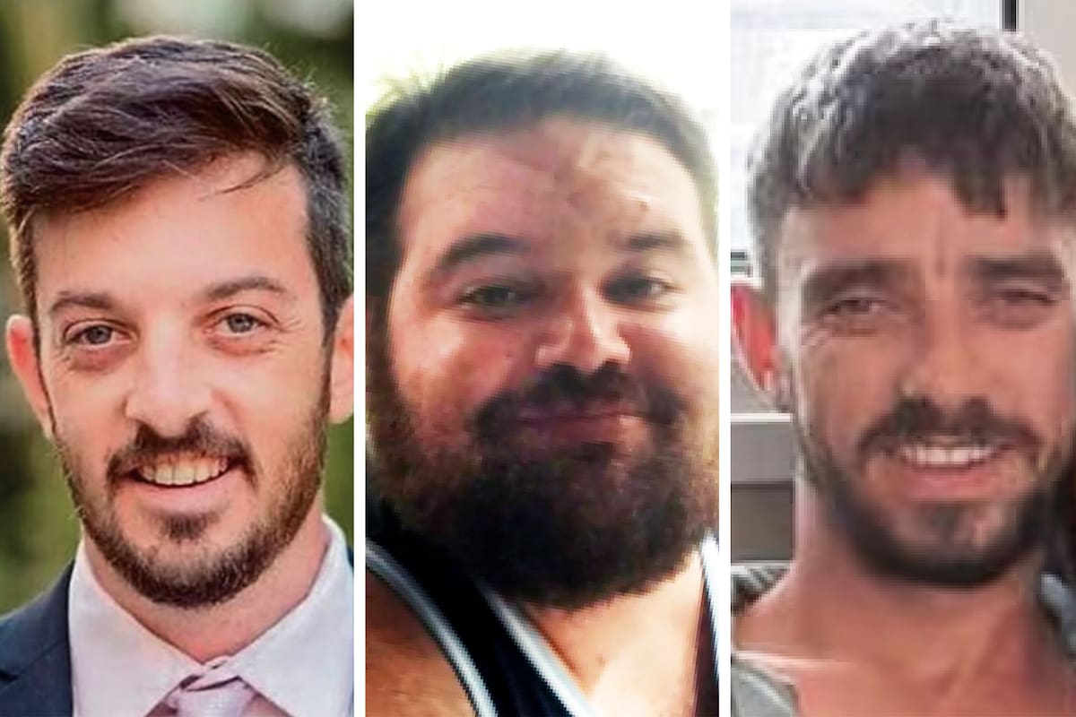 David Cunio, Eitan Horn y Ariel Cunio, rehenes argentinos de Hamas