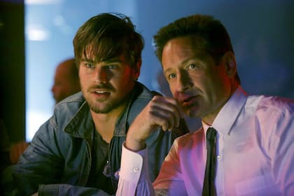 David Duchovny junto a Gray Damon