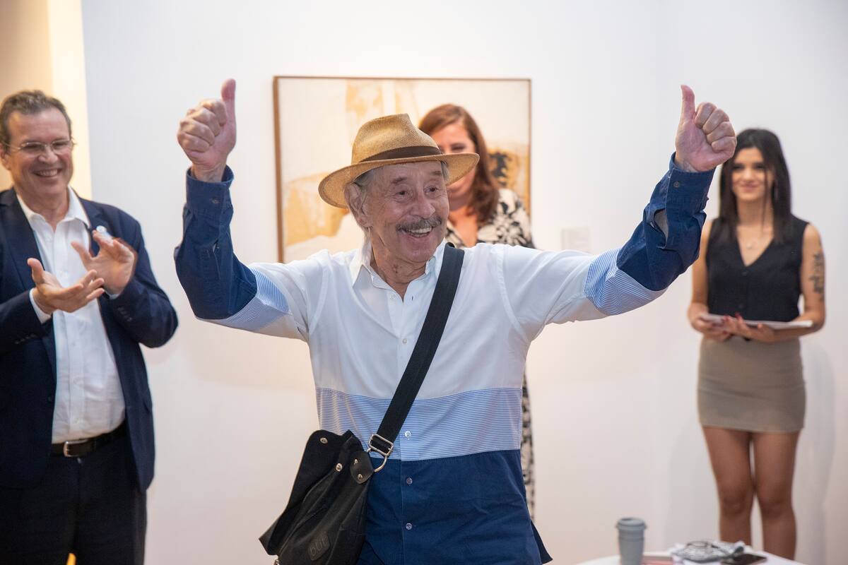 David Lamelas celebró por partida doble: el reconocimiento y su cumpleaños