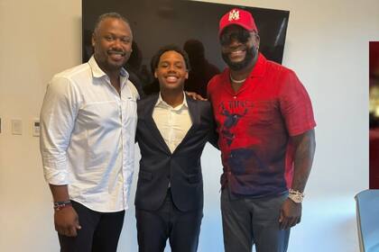 David Ortíz acompañó a su amigo Hanley (Foto: @hanleyramirez13)