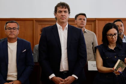 David Sánchez, hermano del presidente del gobierno español, Pedro Sánchez, al inicio de su juicio en la Audiencia Provincial de Badajoz