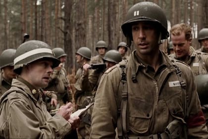 David Schwimmer apareció en el elenco de Band of Brothers