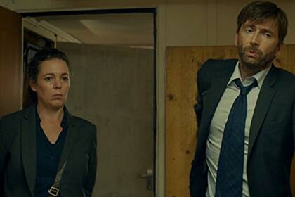 David Tennant y Olivia Colman en Broadchurch