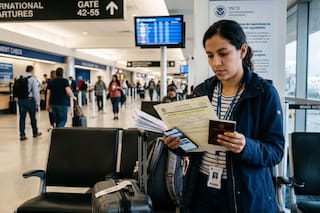 ¿Pueden los migrantes con ajuste en trámite salir del país?