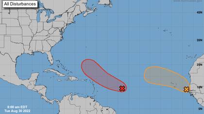 De acuerdo con el NOAA, dos sistemas en el Atlántico podrían transformarse en depresiones tropicales
