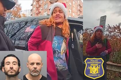 De acuerdo con el reporte policial, los tres individuos enfrentan cargos por hurto menor, posesión criminal de propiedad robada en quinto grado y uso de herramientas de ladrón (Instagram @yonkers_police)