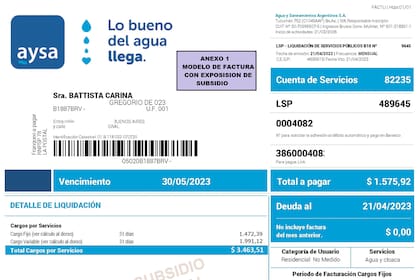 De ahora en adelante las boletas deberán aclarar de cuanto es el subsidio