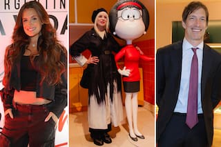 Nacha Guevara e Iliana Calabró fueron a ver a Mafalda y Cami Homs e Iván de Pineda, en un evento solidario