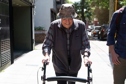 De camino al centro de votación