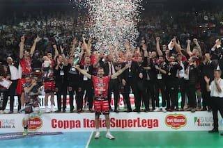 Luciano De Cecco se consagró campeón de la Copa Italia