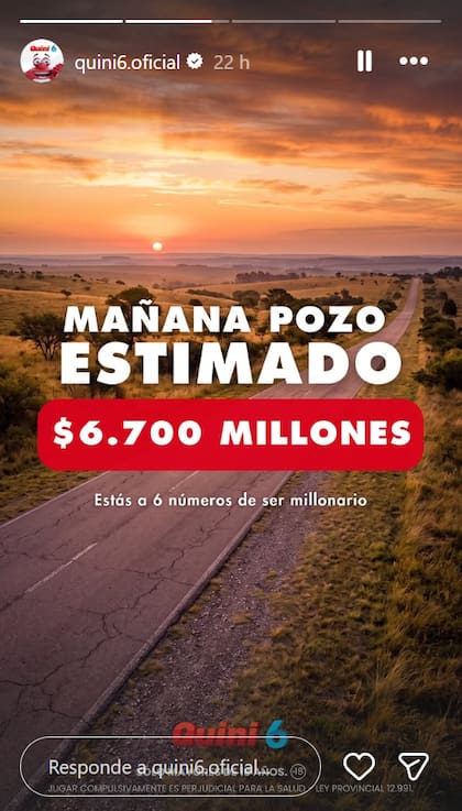 De cuánto es el pozo del Quini 6 para el sorteo de este miércoles 8 de julio (Captura: Instagram @quini6.oficial)
