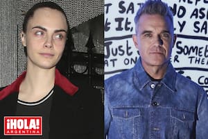 De estreno. Cara Delevingne y Robbie Williams debutaron con sus nuevos proyectos profesionales: la actriz y modelo en teatro, y el cantante con su muestra de arte.