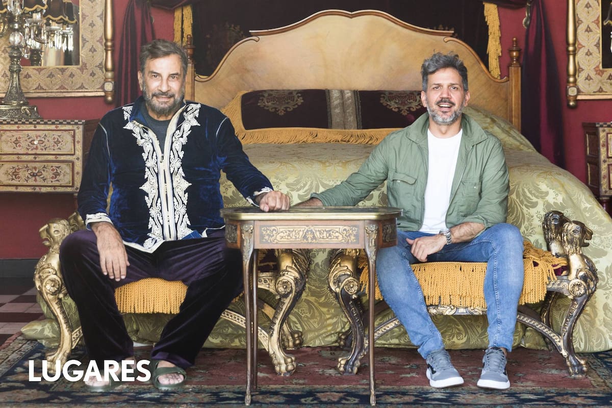 De Hollywood a las sierras cordobesas: el artista Eugenio Zanetti en la excéntrica casa-hostería creada por él con su socio, el arquitecto y ambientador Sebastián Sabas.