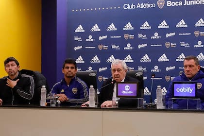 De izquierda a derecha: Jorge Bermúdez, Hugo Ibarra, Jorge Amor Ameal y Robeto Pompei