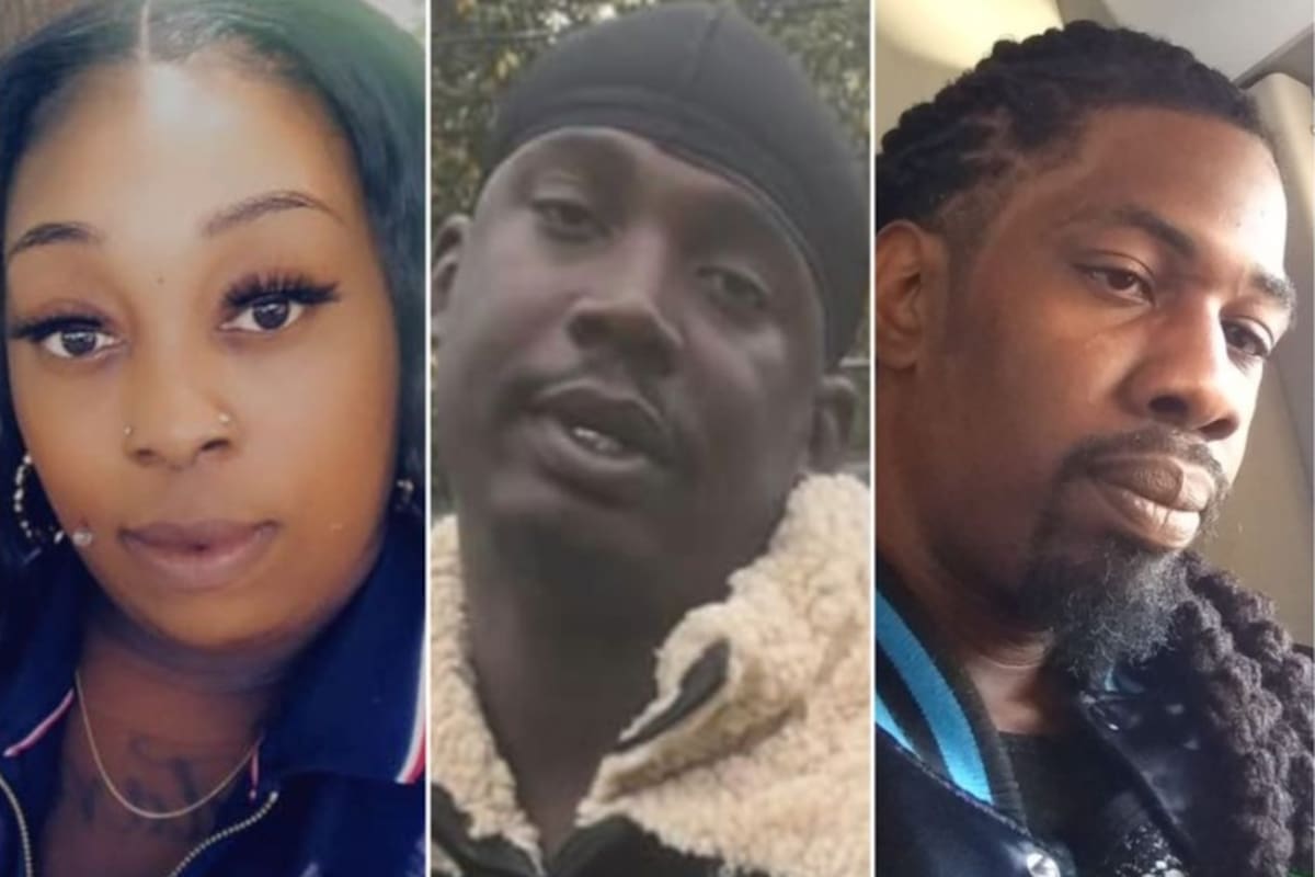 (De izquierda a derecha) LaTavia Washington McGee y Eric Williams sobrevivieron al secuestro, mientras que Shaeed Woodard y Zindell Brown fueron asesinados.
